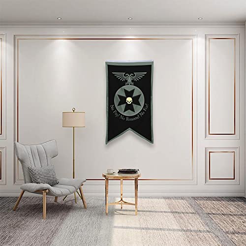 Bayyon Black Templars Banner Flag 30x50 Inch Man Cave Home Office Bed Room Decor