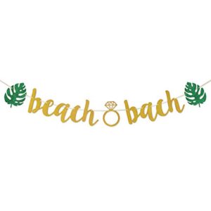 beach & bach banner sign garland pre-strung for beach bachelorette party hawaiian luau summer tropical bach party decorations