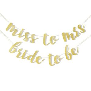 Miss to Mrs Banner - Bride to Be Banner,bridal Shower Banner, Bridal Shower Decorations, Bachelorette Party Decorations,wedding Photo Prop, Soon to Be Mrs, Miss to Mrs Bunting