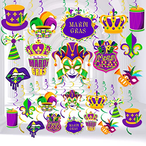 Mardi Gras Decorations Mardi Gras Hanging Swirl Party Decorations Mardi Gras Party Decor Mardi Gras Party Supplies