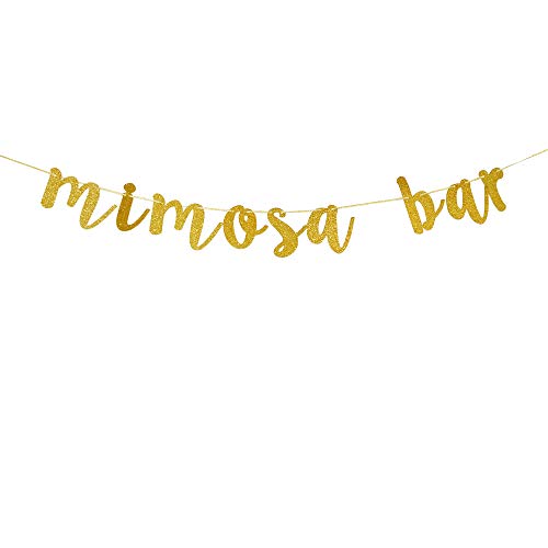 God Glitter Mimosa Bar Sign Banner-Bridal Shower,Bubbly Bar,Champagne Brunch,Baby Shower,Wedding,Engagement,Birthday,Graduation Fiesta Party decorations.