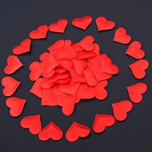 500 Pcs Heart Shape Petals Wedding Valentines Decoration Party Supply (Red)