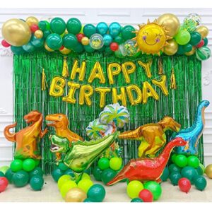 dinosaur birthday decorations, dinosaur balloon decorations for birthday party, dinosaur themed birthday decorations for kids boys girls baby shower celebration