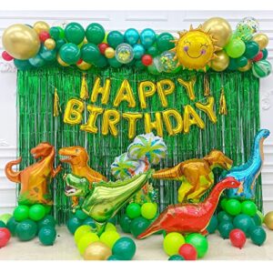 Dinosaur Birthday Decorations, Dinosaur Balloon Decorations for Birthday Party, Dinosaur Themed Birthday Decorations for Kids Boys Girls Baby Shower Celebration