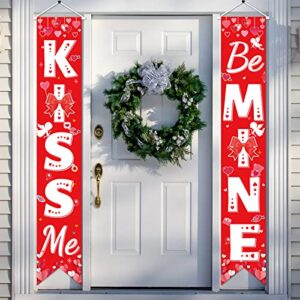 valentine’s day banner decorations be mine porch sign hanging heart door sign banner decor home outdoor door hanging banner for holiday party décor