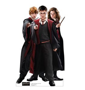 advanced graphics harry, hermione & ron in robes life size cardboard cutout standup – harry potter and the order of the phoenix