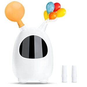 icnice electric balloon pump, portable dual nozzle balloon pump electric, helium balloon pump for party decoration [110v-120v, 600w, white]