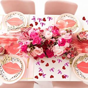 200Pcs Galentines Day Confetti, Galentine’s Day Heart and Uterus Confetti Table Confetti, Galentines Day Party Favor Supplies for Ladies Girls Valentine’s Day Party Decorations Photo Prop