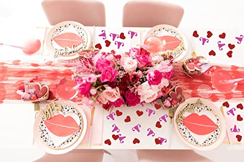 200Pcs Galentines Day Confetti, Galentine’s Day Heart and Uterus Confetti Table Confetti, Galentines Day Party Favor Supplies for Ladies Girls Valentine’s Day Party Decorations Photo Prop