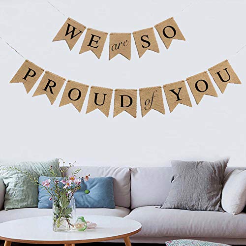 DmHirmg Graduation Banner, We are So Proud of You Banner, Graduation Decorations, Graduation Party Supplies 2022,Perfect for Graduation Party Decorations, Graduation Banners Decorations