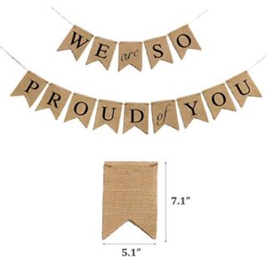 DmHirmg Graduation Banner, We are So Proud of You Banner, Graduation Decorations, Graduation Party Supplies 2022,Perfect for Graduation Party Decorations, Graduation Banners Decorations