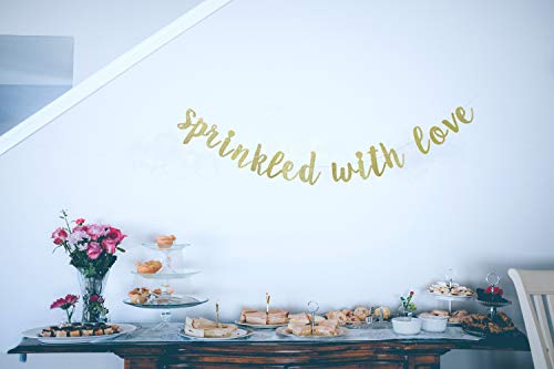 Sprinkled With Love Banner, Baby Shower Banner, It's A Girl Banner, Baby Shower Garland Sign, Baby Sprinkle Banner