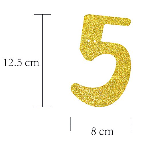 GOER Gold Glitter cheers to 50 years Champagne Glasses Banner for 50th Birthday Party Decorations