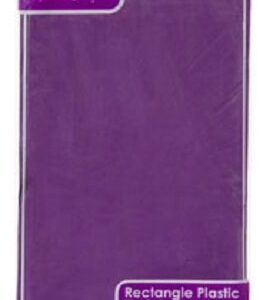 2-Pack Plastic Rectangle Party Tablecloth Purple 54 X 108 Inches