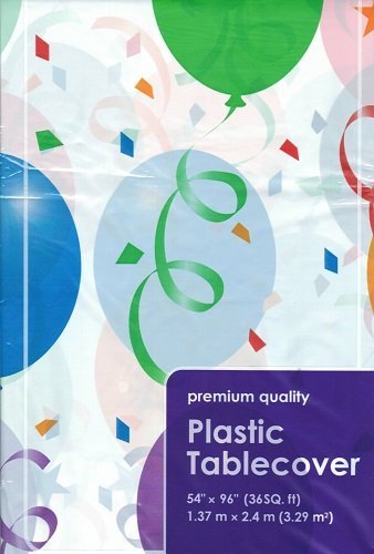 2-Pack Plastic Rectangle Party Tablecloth Purple 54 X 108 Inches