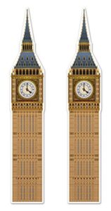 beistle , 2piece jointed big ben cutouts, 71″, multicolored