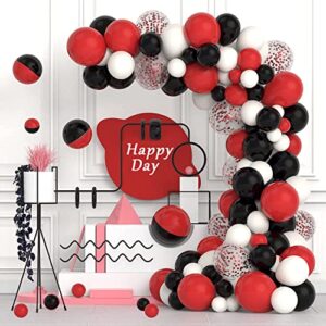 balloons- 120 Pcs Red Black White Balloon Garland Kit,12inch Black Balloons & Red Balloons for Birthday Balloons Party Balloons globos para decoracion de fiestas