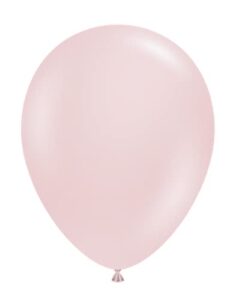 tuftex cameo pink party latex balloons, 5″