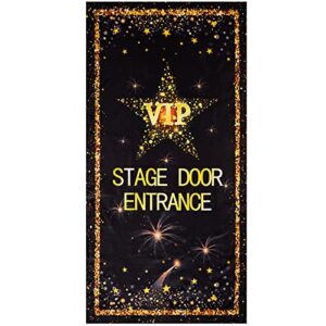 remagr vip stage door entrance door cover movie theme party decorations star vip party decorations for wedding birthday award night party accessory supplies, 30 x 60 inch