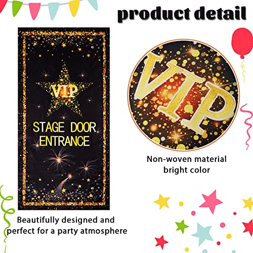 Remagr VIP Stage Door Entrance Door Cover Movie Theme Party Decorations Star VIP Party Decorations for Wedding Birthday Award Night Party Accessory Supplies, 30 x 60 Inch