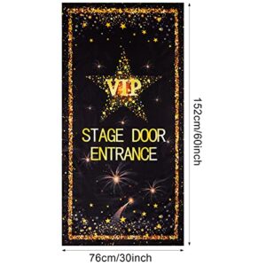 Remagr VIP Stage Door Entrance Door Cover Movie Theme Party Decorations Star VIP Party Decorations for Wedding Birthday Award Night Party Accessory Supplies, 30 x 60 Inch