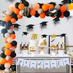 Balloon Arch Garland Kit, Asonlye 108 Pcs Balloon Bouquet Kit, Halloween Day Party, Holiday, Wedding, Baby Shower, Christmas, Anniversary Party Decorations(Black Orange Kit)