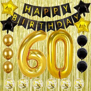 60th birthday decorations for men women – happy birthday decorations 60 birthday balloons birthday party decoration