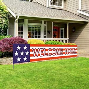 Silvima Welcome Home Banner | Deployment Returning Back Military Army Large Party Decorations