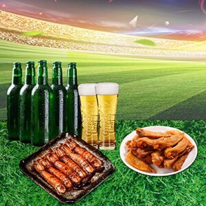 2 PCS Green Grass Tablecloth Grass Pattern Table Covers Disposable Plastic Golf Soccer Sports Field Table Cover for Sports Theme Parties Decorations Soccer Outdoor Indoor Event Picnic Supplies