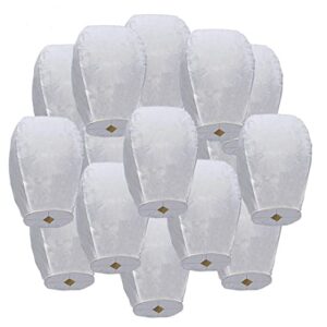 White Lanterns with 40 PCS, Lantern for Wedding, Valentine's Day, Halloween, Thanksgiving, Christmas, Party.