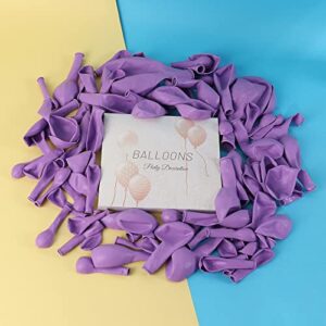 Pastel Purple Balloons - 80Pcs 18/12/5 Inch Maca Purple Latex Balloons Different Sizes Light Purple Helium Balloon Garland for Graduation Birthday Valentines Day Anniversary Theme Party Decorations