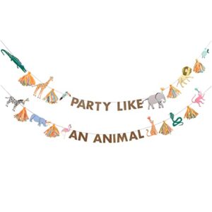 Meri Meri Safari Animals Large Garland (Pack of 1)