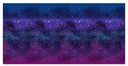 Galaxy Wall Backdrop Photo Booth Beistle Printed Plastic Cosmic Galaxy Backdrop Wall Décor Space Theme Photo Background Birthday Party Supplies