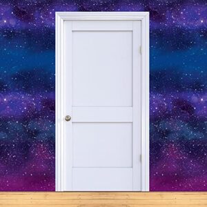 Galaxy Wall Backdrop Photo Booth Beistle Printed Plastic Cosmic Galaxy Backdrop Wall Décor Space Theme Photo Background Birthday Party Supplies