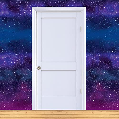 Galaxy Wall Backdrop Photo Booth Beistle Printed Plastic Cosmic Galaxy Backdrop Wall Décor Space Theme Photo Background Birthday Party Supplies