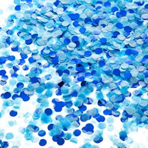 tissue paper confetti circle dots for table wedding birthday party decoration, 1cm in diameter (navy blue,turquoise blue,light blue,60 grams)