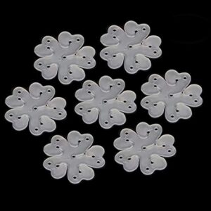 Kissmi 100 Pcs Flower Shape Balloon Clips Holder,for Wedding BirthdayParty Decoration