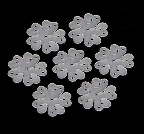 Kissmi 100 Pcs Flower Shape Balloon Clips Holder,for Wedding BirthdayParty Decoration