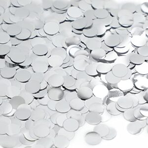 silver confetti 10mm paper confetti circles for party wedding decoration 3000 pcs