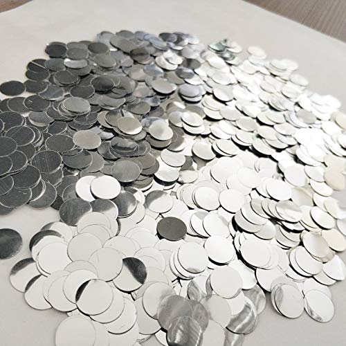 Silver Confetti 10mm Paper Confetti Circles for Party Wedding Decoration 3000 pcs