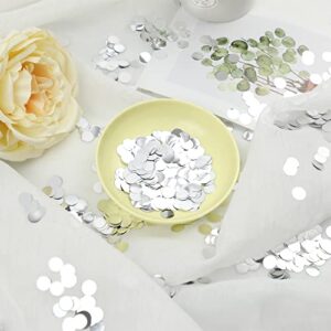 Silver Confetti 10mm Paper Confetti Circles for Party Wedding Decoration 3000 pcs