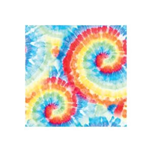 Tie Dye Swirl Plastic Tablecloth, 1 ct