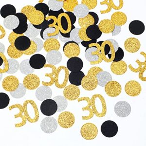 120 pieces number 30 glitter table confetti for her 30th birthday anniversary party supplies table decoration