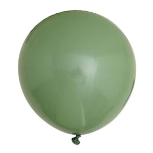 jumbo sage green balloons 18 inch 6 pack eucalyptus balloons for birthday party wedding bridal shower baby shower party anniversary congrats grad decorations 18inch helium balloons