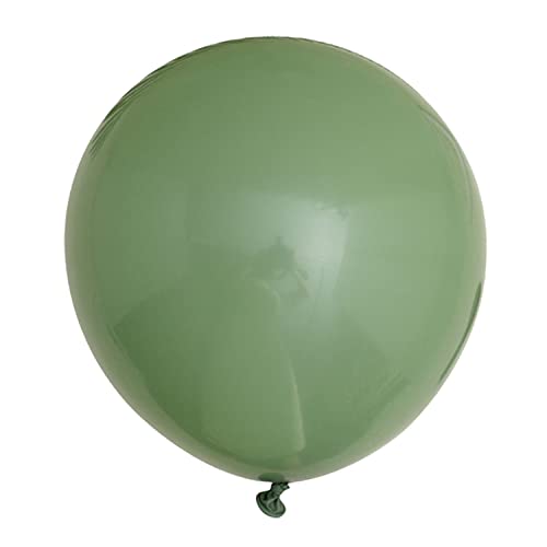 Jumbo Sage Green Balloons 18 inch 6 Pack Eucalyptus Balloons for Birthday Party Wedding Bridal Shower Baby Shower Party Anniversary Congrats Grad Decorations 18inch Helium Balloons