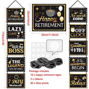 Retirement Party Decorations Happy Retirement Banner The Legend Has Retired Yard Sign Retirement Party Suppliers Hanging Cards Decorating Kit