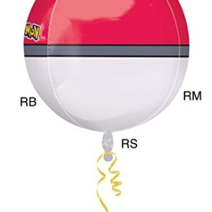 Anagram International - Orbz Pokemon Ball 15" x 16" Foil Balloon