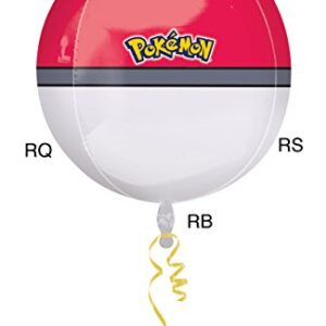 Anagram International - Orbz Pokemon Ball 15" x 16" Foil Balloon