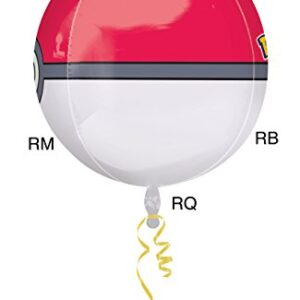 Anagram International - Orbz Pokemon Ball 15" x 16" Foil Balloon