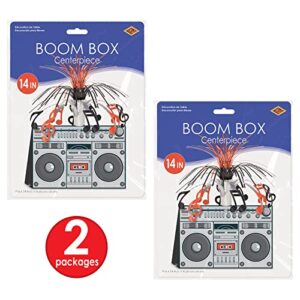 Beistle , 2 Piece Boom Box Centerpieces, 14''